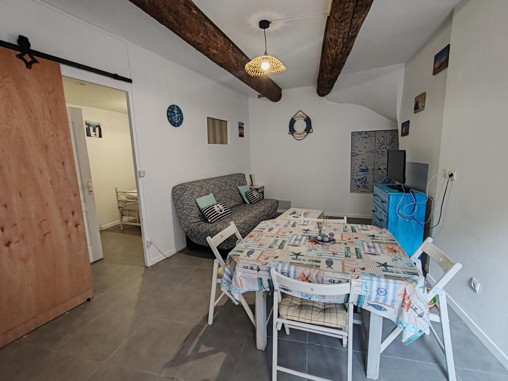 Joli T2 Ambiance Nautique Climatise Et Bien Situe Apartment Marseillan  Bagian luar foto